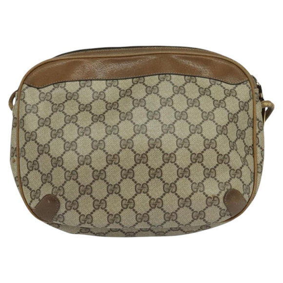 GUCCI GG Supreme Shoulder Bag PVC Beige 001 104 0558 Auth ep8184
