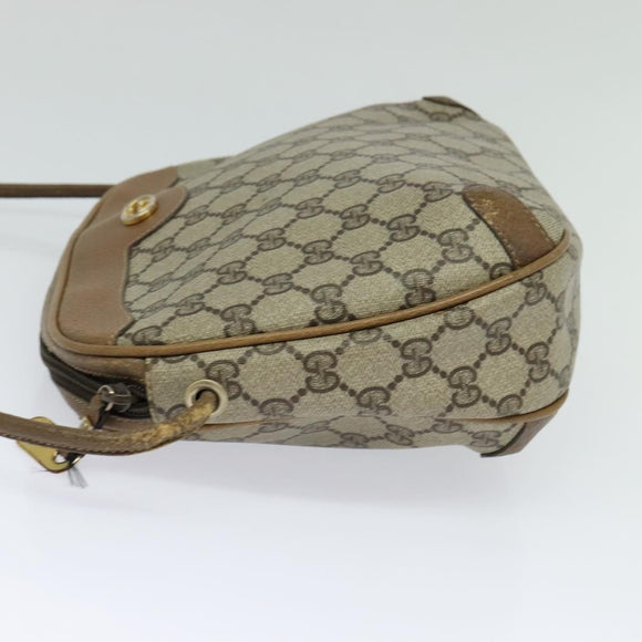 GUCCI GG Supreme Shoulder Bag PVC Beige 001 104 0558 Auth ep8184