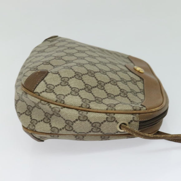 GUCCI GG Supreme Shoulder Bag PVC Beige 001 104 0558 Auth ep8184