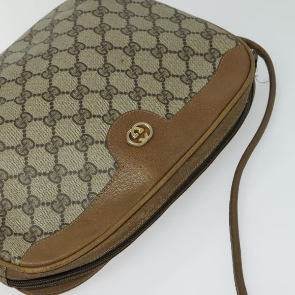 GUCCI GG Supreme Shoulder Bag PVC Beige 001 104 0558 Auth ep8184