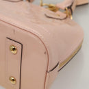LOUIS VUITTON Vernis Alma BB Hand Bag 2way Pink Rose valerine M50415 Auth ep8196-13