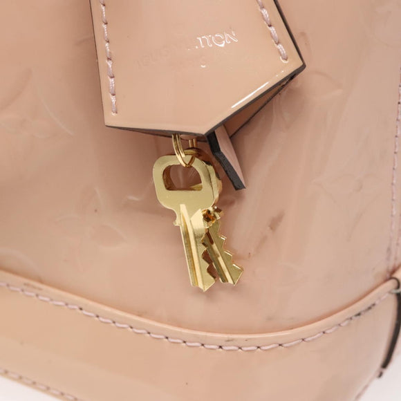 LOUIS VUITTON Vernis Alma BB Hand Bag 2way Pink Rose valerine M50415 Auth ep8196