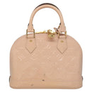 LOUIS VUITTON Vernis Alma BB Hand Bag 2way Pink Rose valerine M50415 Auth ep8196-2