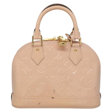 LOUIS VUITTON Vernis Alma BB Hand Bag 2way Pink Rose valerine M50415 Auth ep8196 - 0