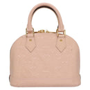 LOUIS VUITTON Vernis Alma BB Hand Bag 2way Pink Rose valerine M50415 Auth ep8196-3