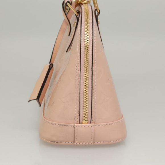 LOUIS VUITTON Vernis Alma BB Hand Bag 2way Pink Rose valerine M50415 Auth ep8196