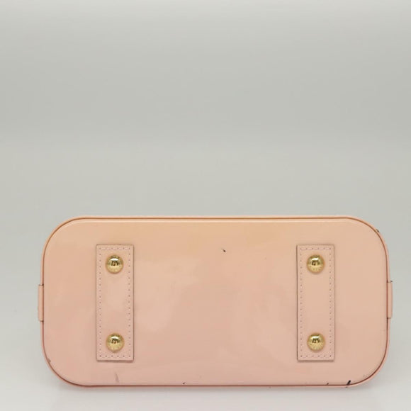 LOUIS VUITTON Vernis Alma BB Hand Bag 2way Pink Rose valerine M50415 Auth ep8196