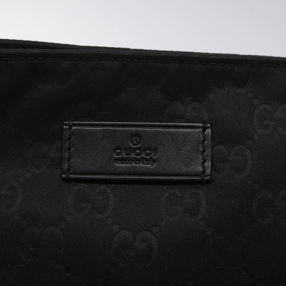 GUCCI GG Canvas Shoulder Bag Nylon Black 314529 Auth ep8197