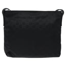 GUCCI GG Canvas Shoulder Bag Nylon Black 314529 Auth ep8197-2