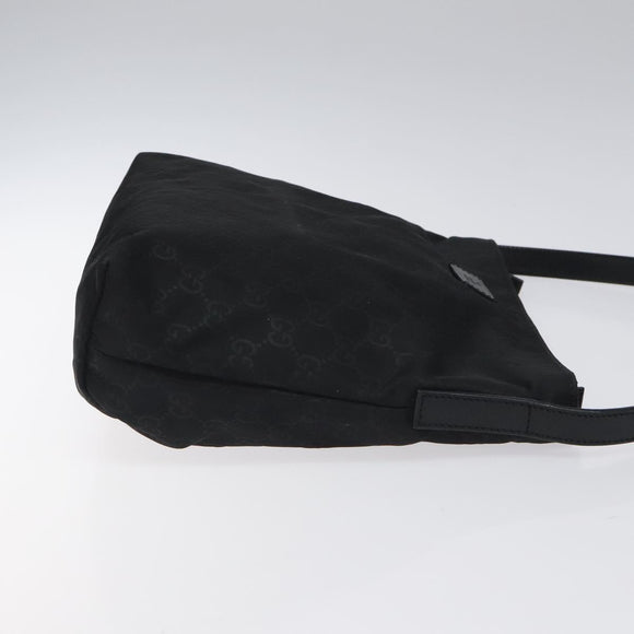 GUCCI GG Canvas Shoulder Bag Nylon Black 314529 Auth ep8197