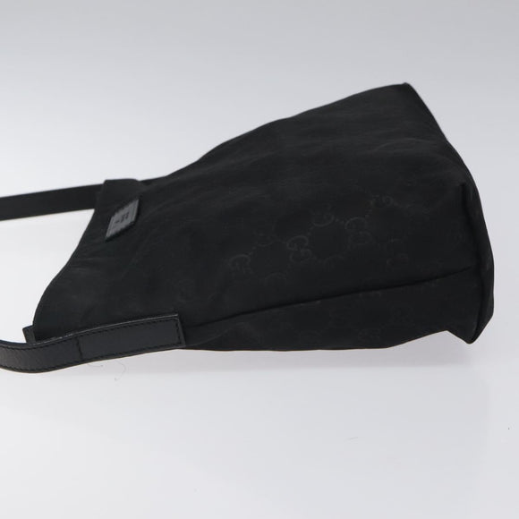 GUCCI GG Canvas Shoulder Bag Nylon Black 314529 Auth ep8197