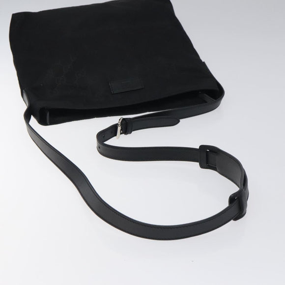 GUCCI GG Canvas Shoulder Bag Nylon Black 314529 Auth ep8197