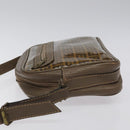 FENDI Zucchino Canvas Shoulder Bag Beige Auth ep8208-5