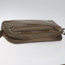 FENDI Zucchino Canvas Shoulder Bag Beige Auth ep8208-6