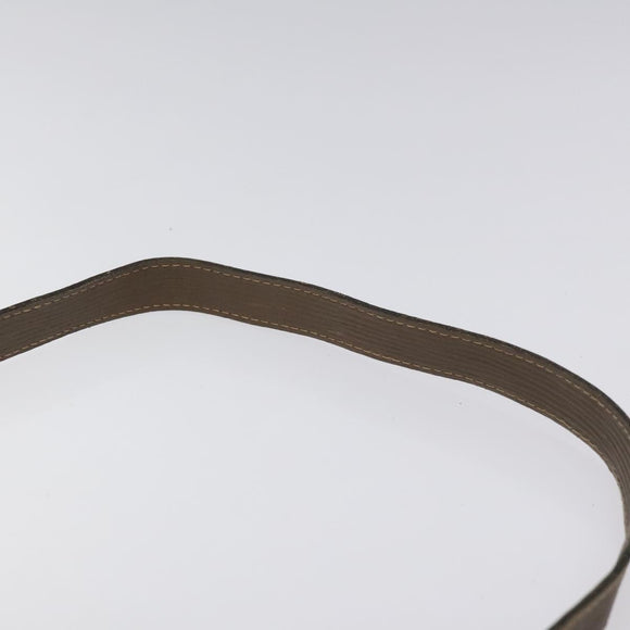 FENDI Zucchino Canvas Shoulder Bag Beige Auth ep8208