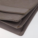 LOUIS VUITTON Epi Biarritz Shoulder Bag Gray pepper M5293C LV Auth ep8212-9