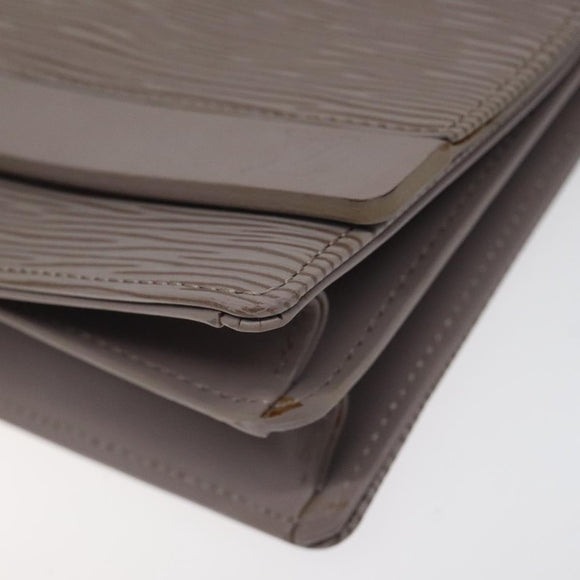 LOUIS VUITTON Epi Biarritz Shoulder Bag Gray pepper M5293C LV Auth ep8212