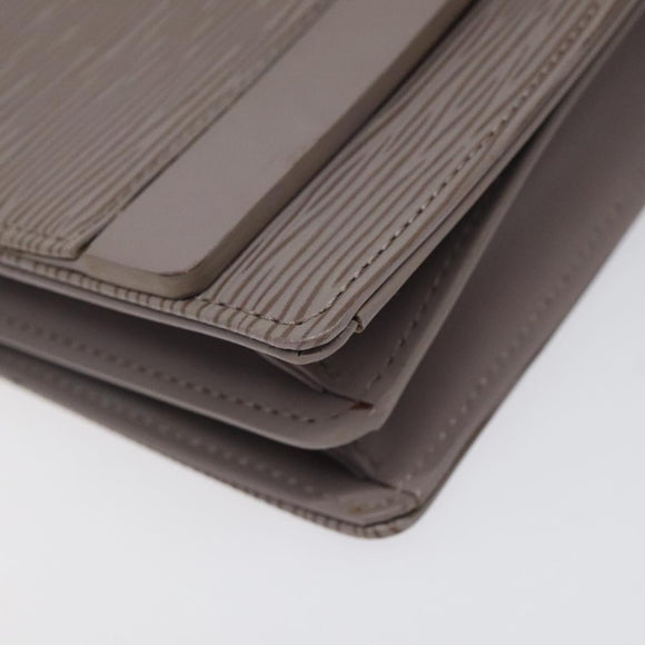 LOUIS VUITTON Epi Biarritz Shoulder Bag Gray pepper M5293C LV Auth ep8212