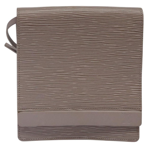 LOUIS VUITTON Epi Biarritz Shoulder Bag Gray pepper M5293C LV Auth ep8212