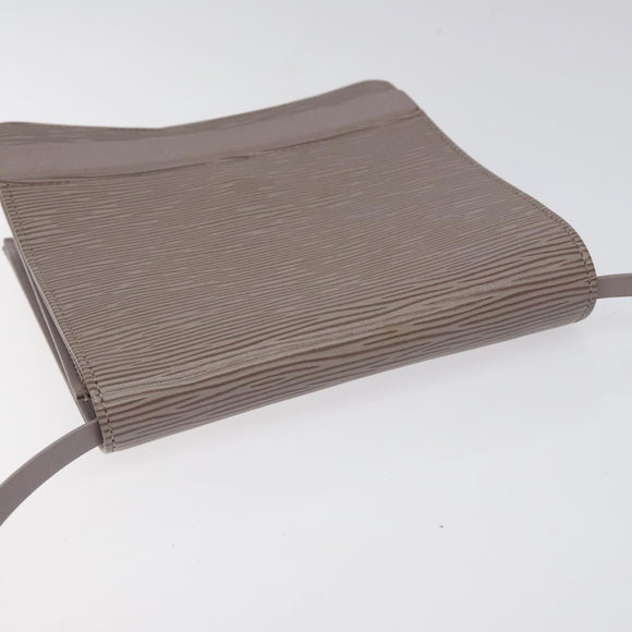 LOUIS VUITTON Epi Biarritz Shoulder Bag Gray pepper M5293C LV Auth ep8212