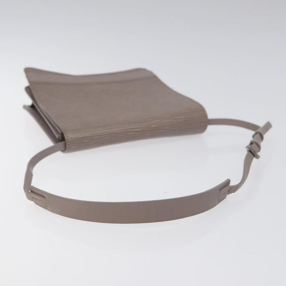 LOUIS VUITTON Epi Biarritz Shoulder Bag Gray pepper M5293C LV Auth ep8212