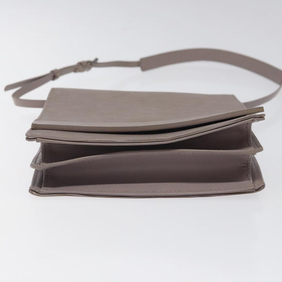 LOUIS VUITTON Epi Biarritz Shoulder Bag Gray pepper M5293C LV Auth ep8212