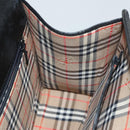 Burberrys Hand Bag Leather 2way Black Auth ep8214-18