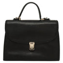 Burberrys Hand Bag Leather 2way Black Auth ep8214-13