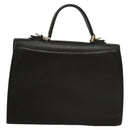 Burberrys Hand Bag Leather 2way Black Auth ep8214-2