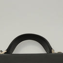 Burberrys Hand Bag Leather 2way Black Auth ep8214-8