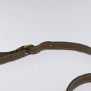 FENDI Zucchino Canvas Shoulder Bag Enamel Beige Gold Auth ep8215-8