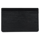 LOUIS VUITTON Epi Porte Cartes Simple Card Case Black M63512 LV Auth ep8221V-2