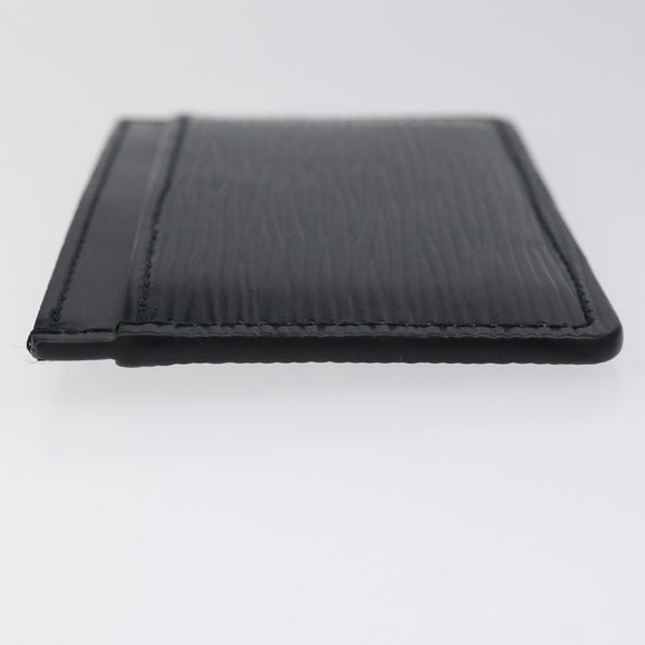 LOUIS VUITTON Epi Porte Cartes Simple Card Case Black M63512 LV Auth ep8221V