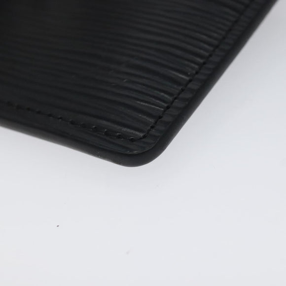 LOUIS VUITTON Epi Porte Cartes Simple Card Case Black M63512 LV Auth ep8221V
