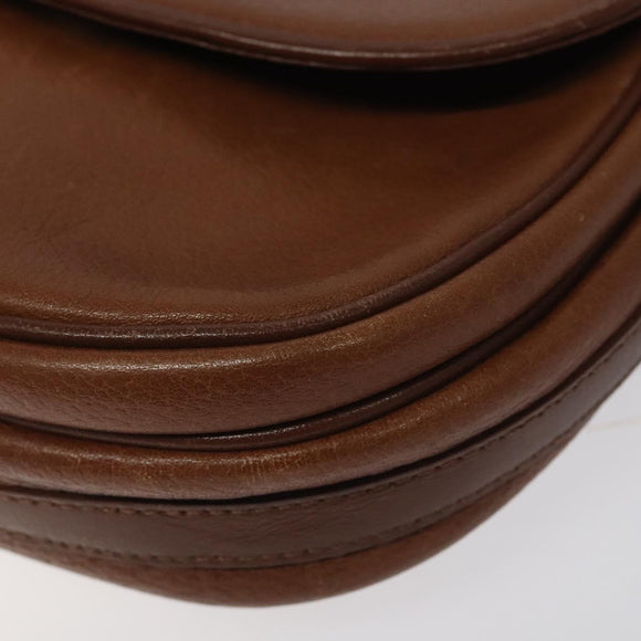 Burberrys Shoulder Bag Leather Brown Auth ep8223