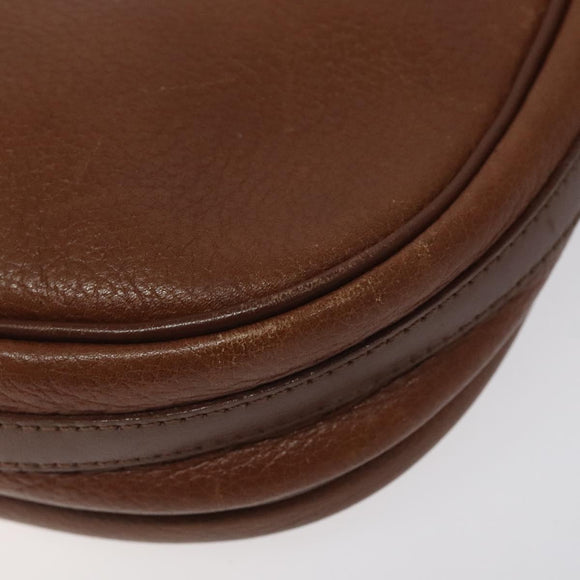 Burberrys Shoulder Bag Leather Brown Auth ep8223
