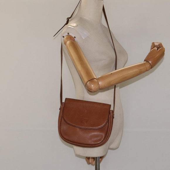 Burberrys Shoulder Bag Leather Brown Auth ep8223