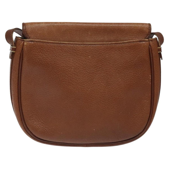 Burberrys Shoulder Bag Leather Brown Auth ep8223