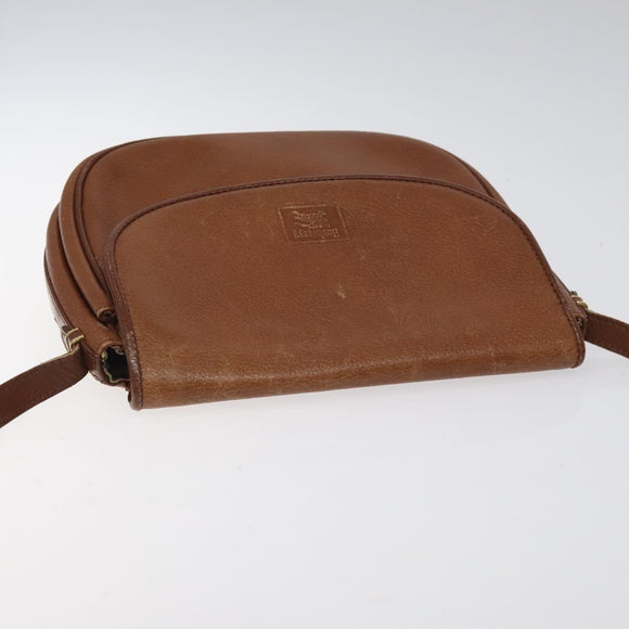 Burberrys Shoulder Bag Leather Brown Auth ep8223