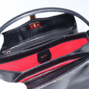 GUCCI Hand Bag Leather Black Gold 000 2048 0175 Auth ep8231-10