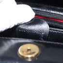 GUCCI Hand Bag Leather Black Gold 000 2048 0175 Auth ep8231-12