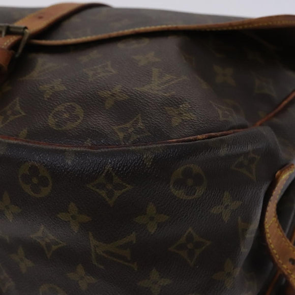 LOUIS VUITTON Monogram Saumur 35 Shoulder Bag M42254 LV Auth ep8253
