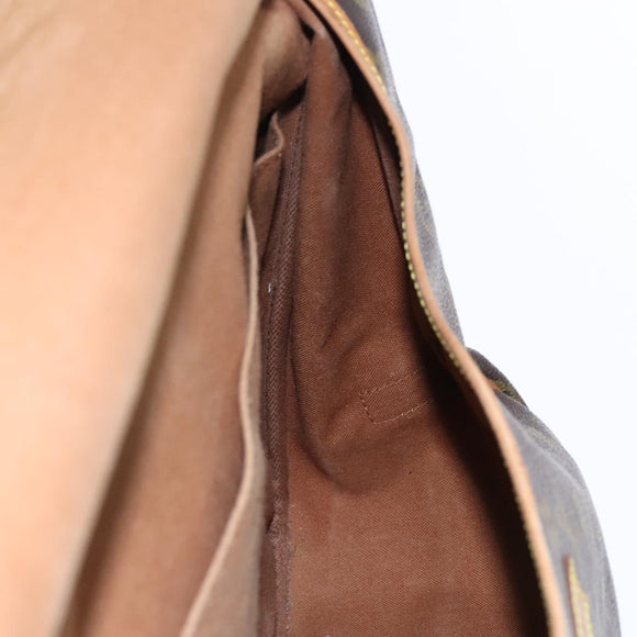 LOUIS VUITTON Monogram Saumur 35 Shoulder Bag M42254 LV Auth ep8253