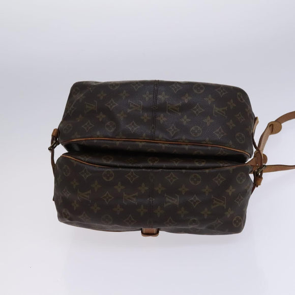LOUIS VUITTON Monogram Saumur 35 Shoulder Bag M42254 LV Auth ep8253
