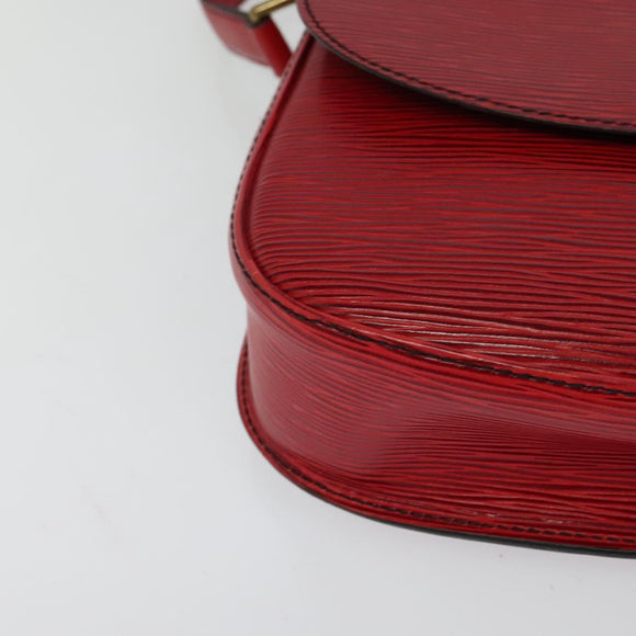 LOUIS VUITTON Epi Saint Cloud GM Shoulder Bag Red M52197 LV Auth ep8256