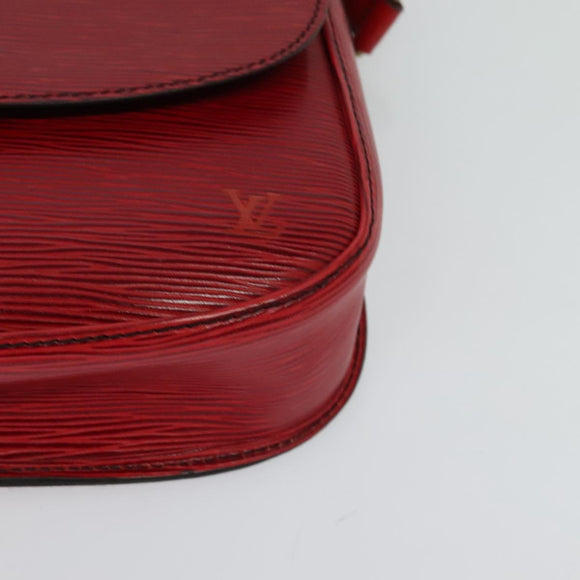LOUIS VUITTON Epi Saint Cloud GM Shoulder Bag Red M52197 LV Auth ep8256
