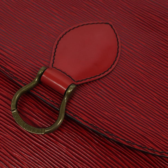 LOUIS VUITTON Epi Saint Cloud GM Shoulder Bag Red M52197 LV Auth ep8256