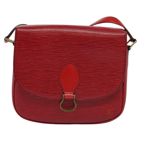 LOUIS VUITTON Epi Saint Cloud GM Shoulder Bag Red M52197 LV Auth ep8256