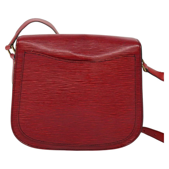 LOUIS VUITTON Epi Saint Cloud GM Shoulder Bag Red M52197 LV Auth ep8256
