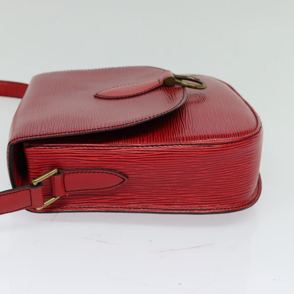 LOUIS VUITTON Epi Saint Cloud GM Shoulder Bag Red M52197 LV Auth ep8256